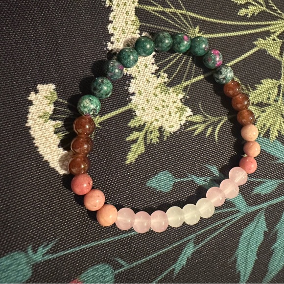 Moonstone Rose Quartz “Self Discovery” Bracelet - Picture 2 of 2